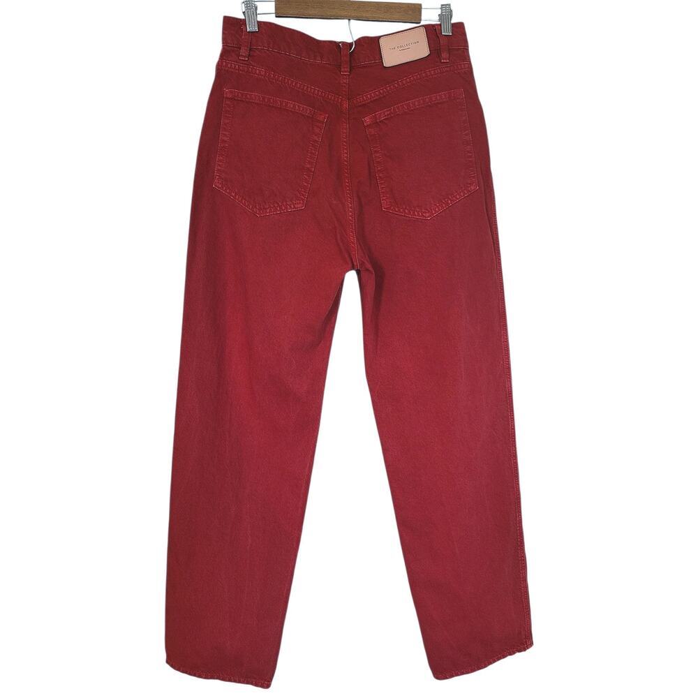 Reformation The Magnolia Mid Rise Bow Jeans Red Size 28 - Picture 7 of 10